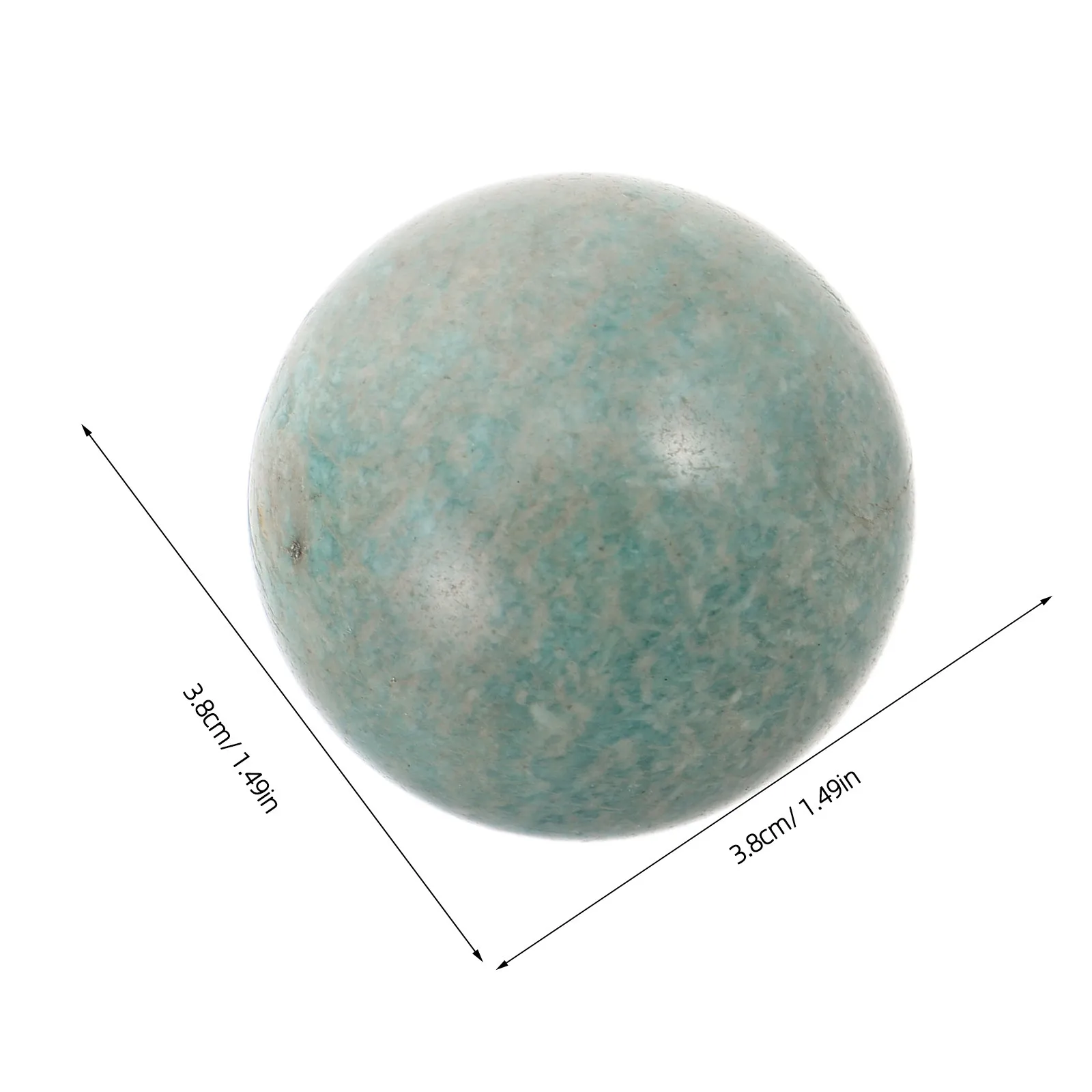 Amazonite Crystal Sphere Stone Feng Shui Ball for Home Decor Meditation and Mineral Collection