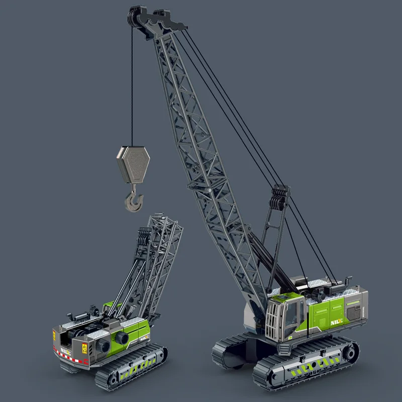 

1pcs Simulation Inertia Alloy Engineering Vehicle Model Toy Creative Crane Model Car Toys For Boys Children Crane Gifts Decor