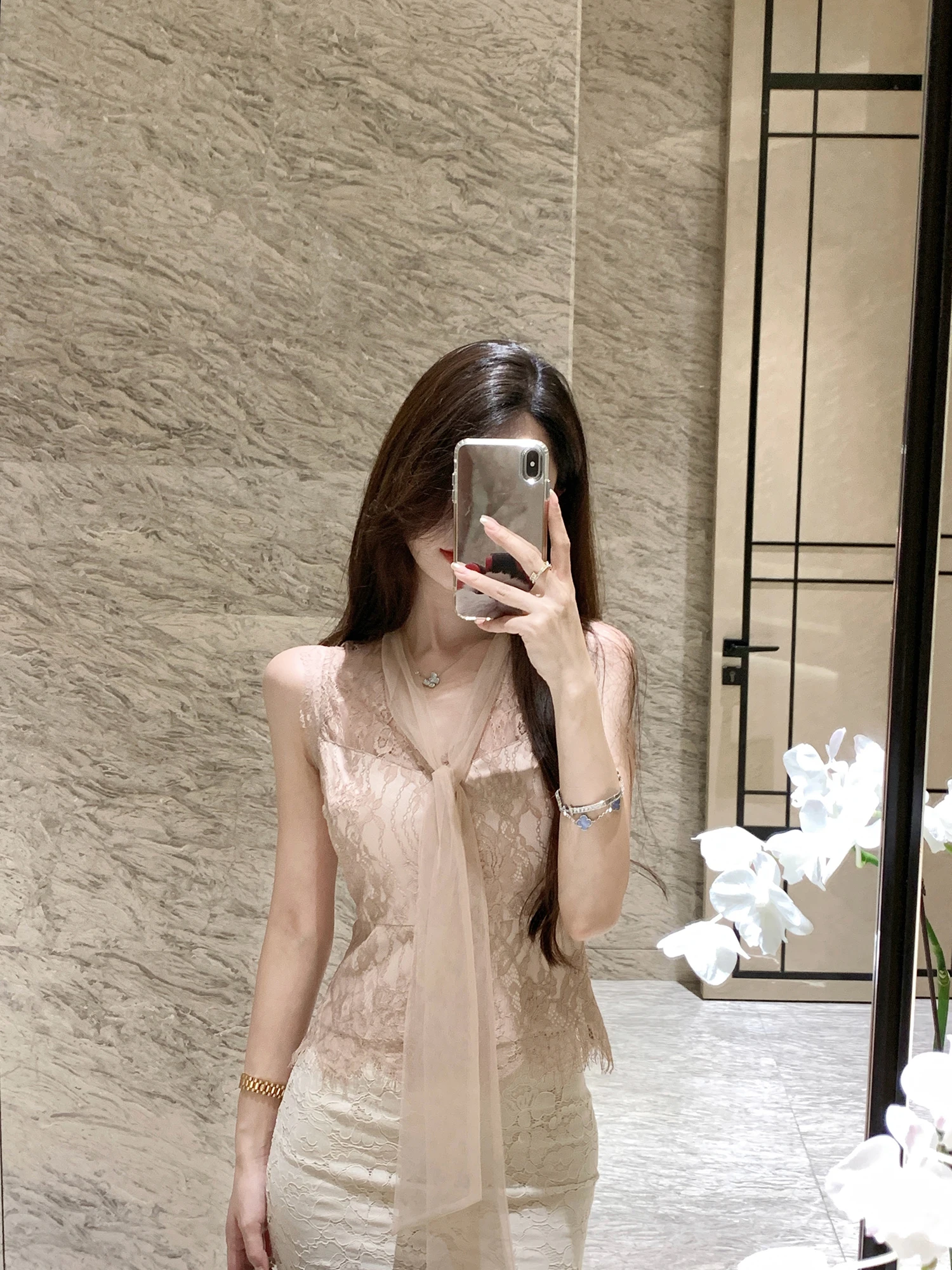 

Сексуальный кружевной топ с воротником-бантом в корейском стиле для женщин, летняя модная новинка JustQin 2025, приталенный крой, однотонный