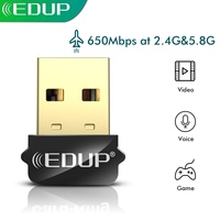 EDUP AC1651 650Mbps 802.11AC USB WI-FI Adapter USB2.0  Dual Band 2.4G/5G Support Win XP/Vista/Win7/8/8.1/10/Mac AP Mode MU-MIMO