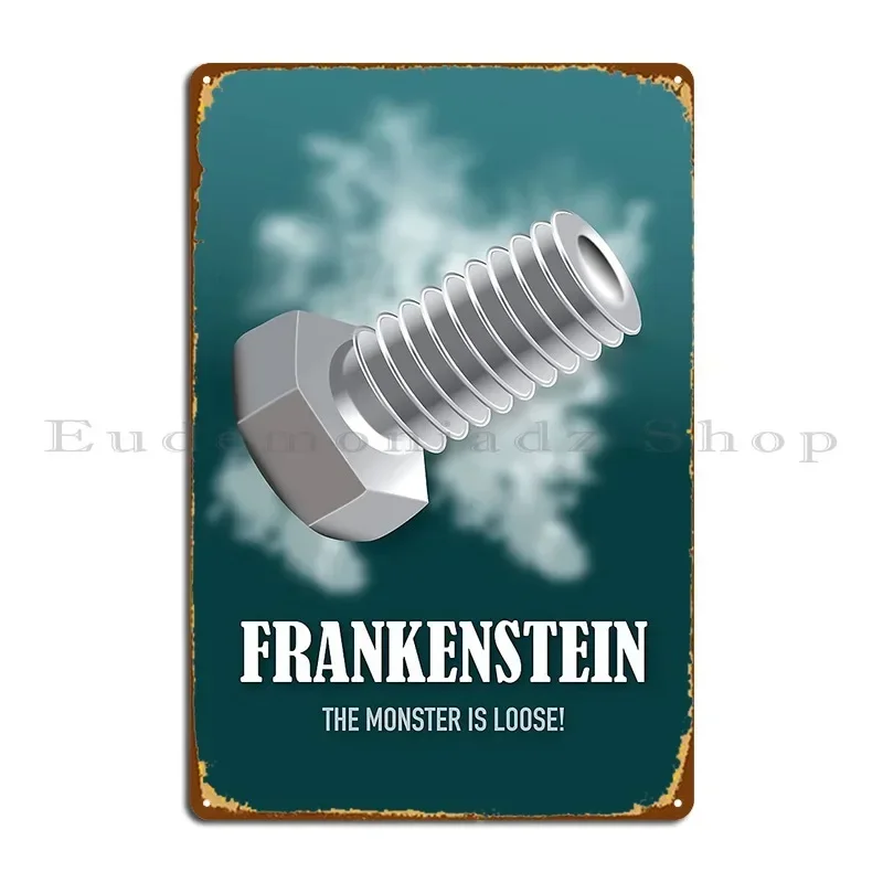 Frankenstein Alternative Movie Poster Metal Sign Customized Cave Home Cinema Garage Tin Sign Poster