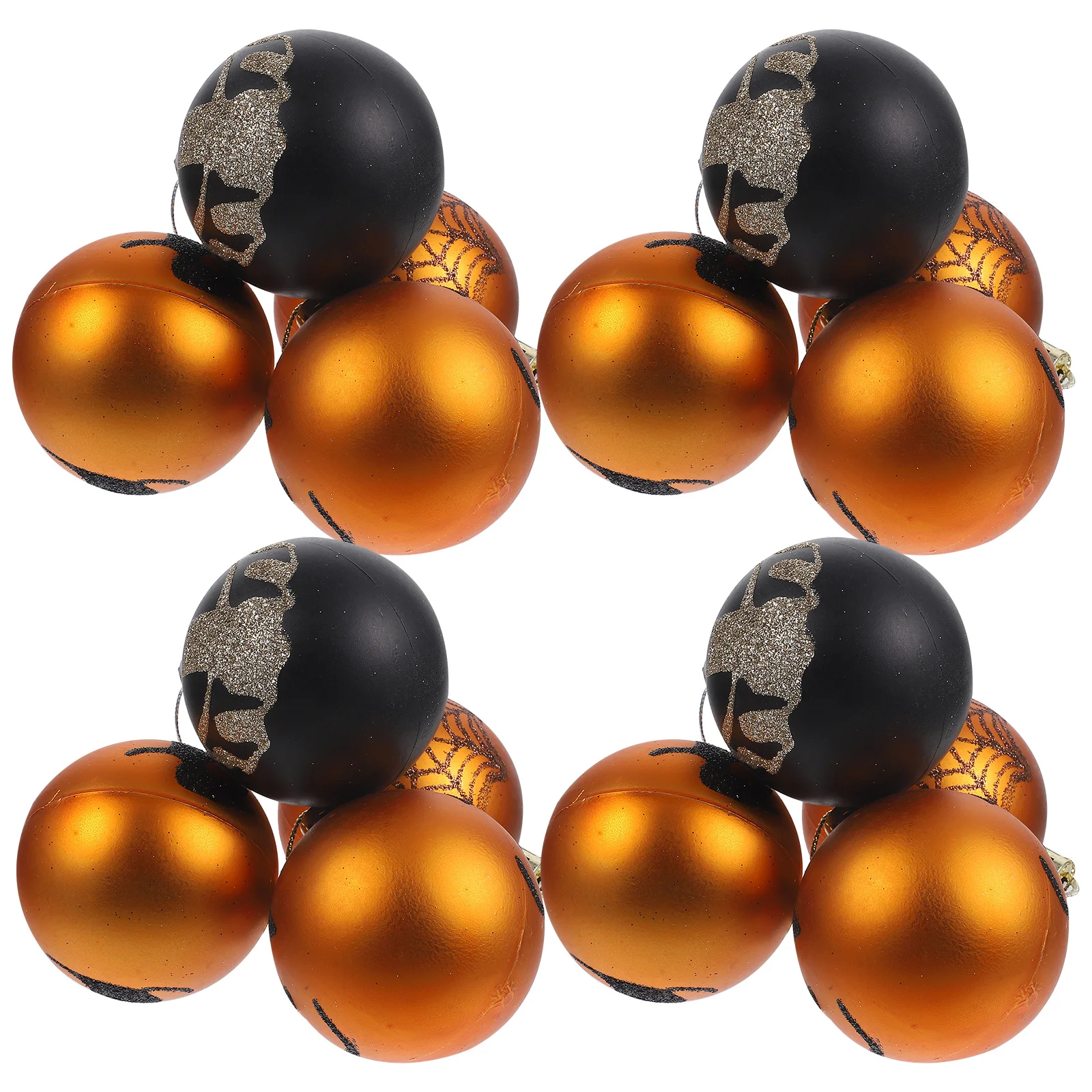 

12pcs Halloween Hanging Balls Ornament Plastic Decorative Pendant Party Tree Decoration Supplies For Home Hotel Banquet