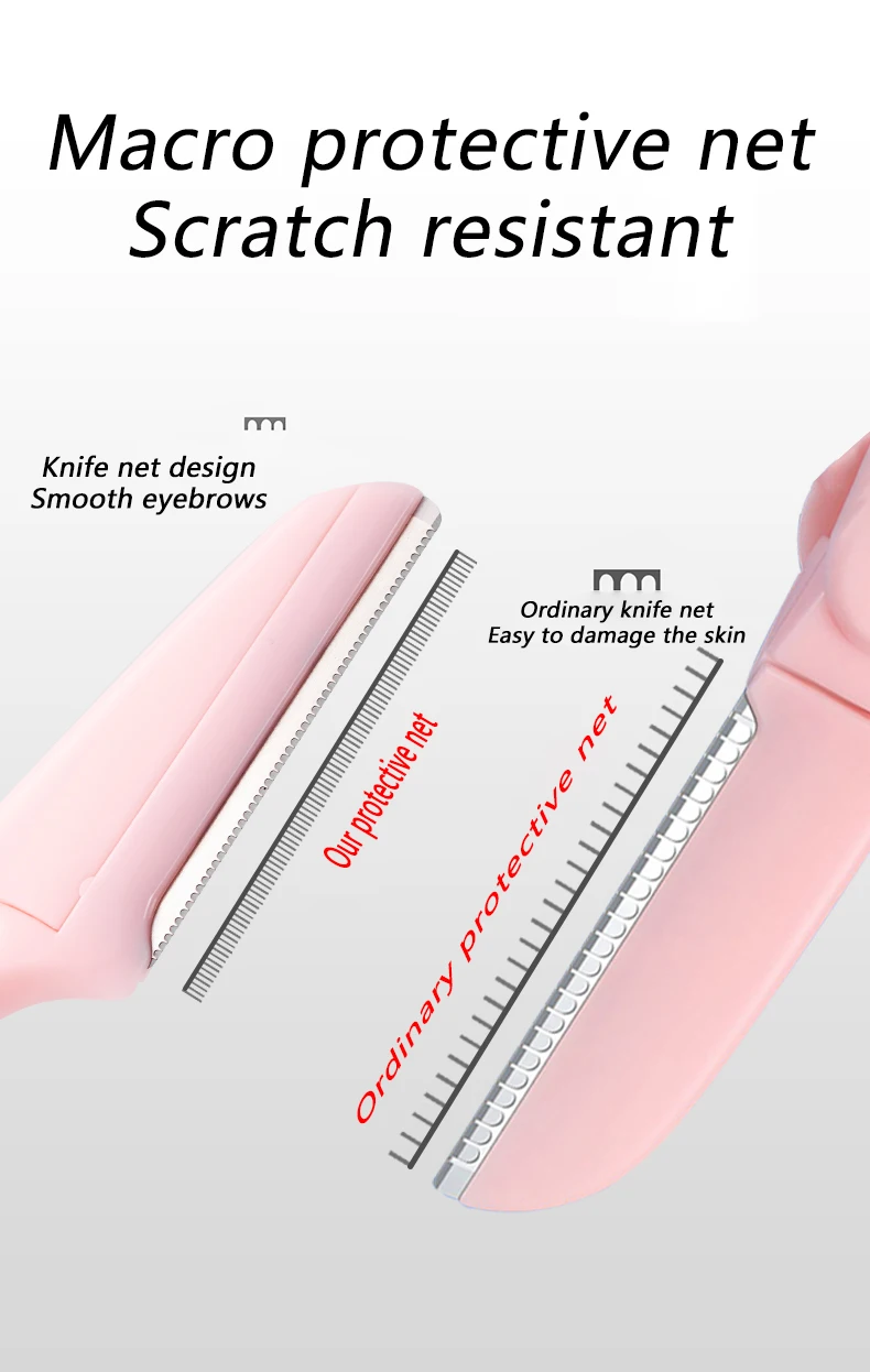Aparador de sobrancelha lâmina barbeador portátil rosto navalha olho sobrancelha depilação cortadores de remoção de pêlos navalha de segurança ferramentas de maquiagem