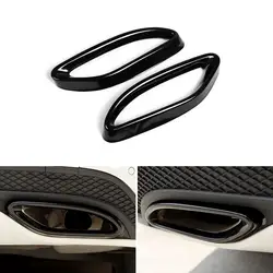 자동차 액세서리 트림 테일 배기 파이프 커버, 메르세데스 벤츠 B C E CLA GLC GLS GLE 클래스 X253 W205 W166 W212 W213 C117 W246