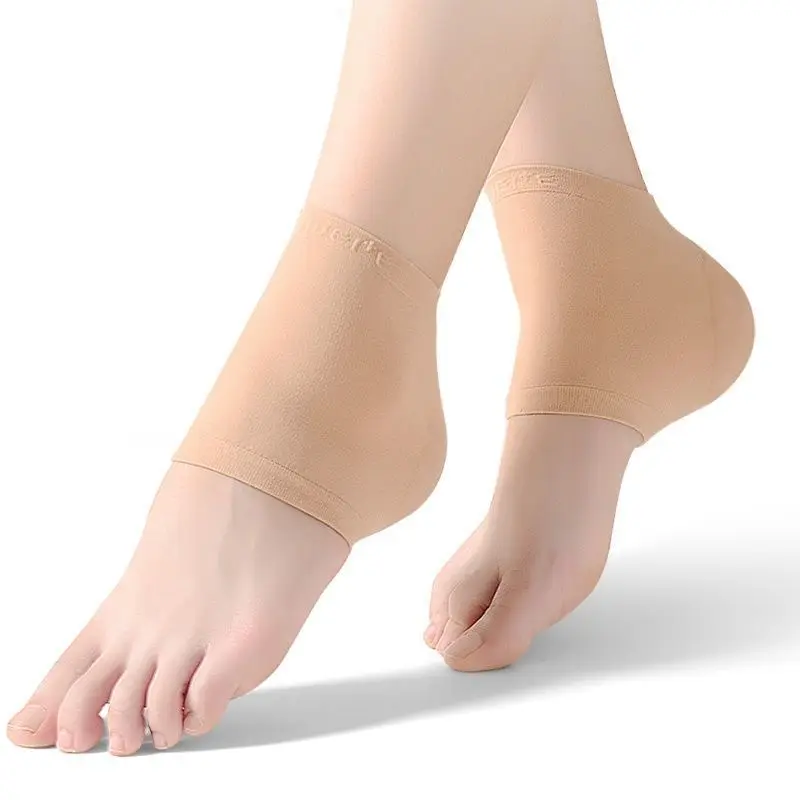 Anti Cracking Socks Silicone Heel Protector Foot Moisturizing Socks Foot Care Tool Comfortable Breathable Skin-Friendly Durable