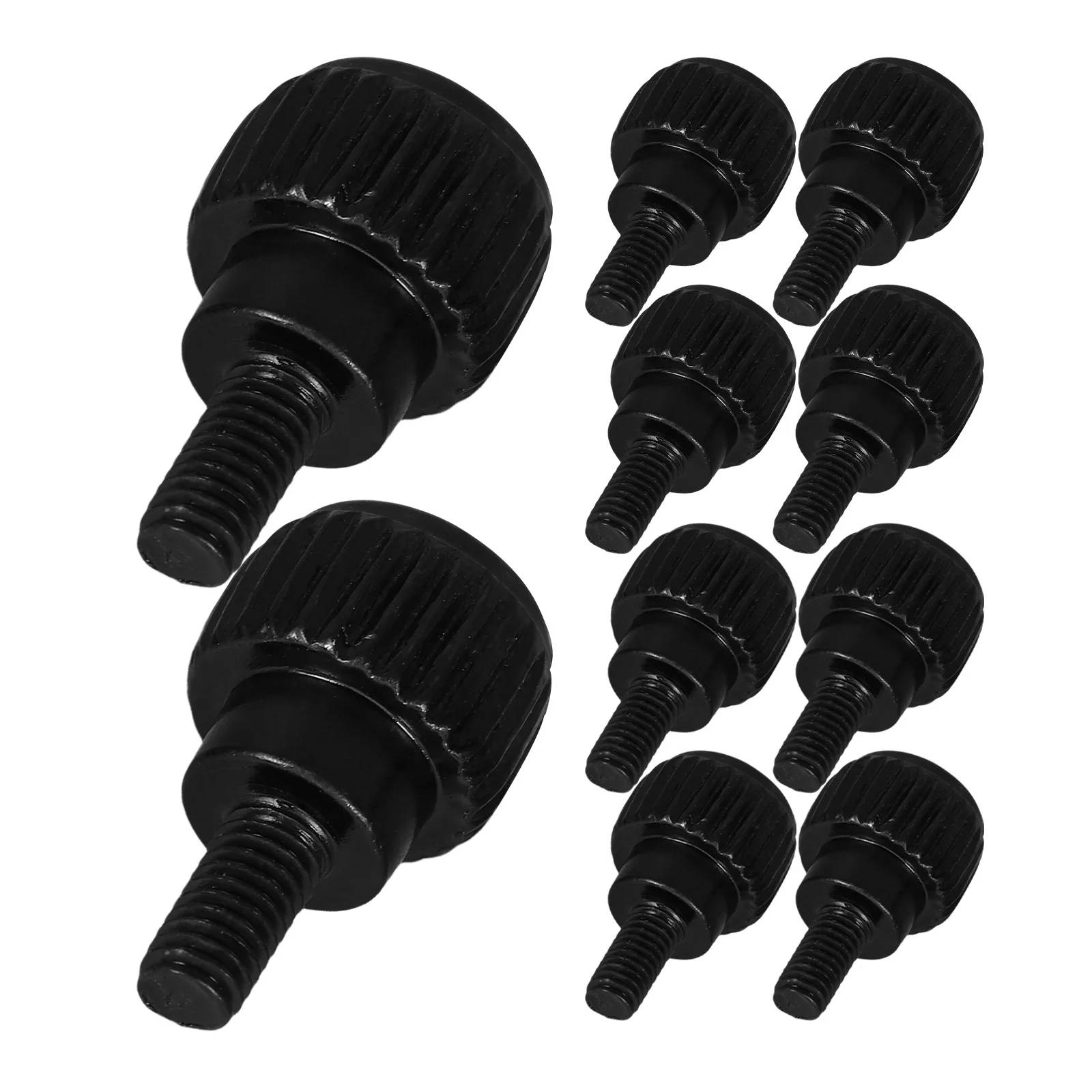 24 قطعة من مسامير الإبهام للكمبيوتر الشخصي، خيط حديد أسود، مشابك تثبيت بديلة لصيانة إصلاح مصدر الطاقة