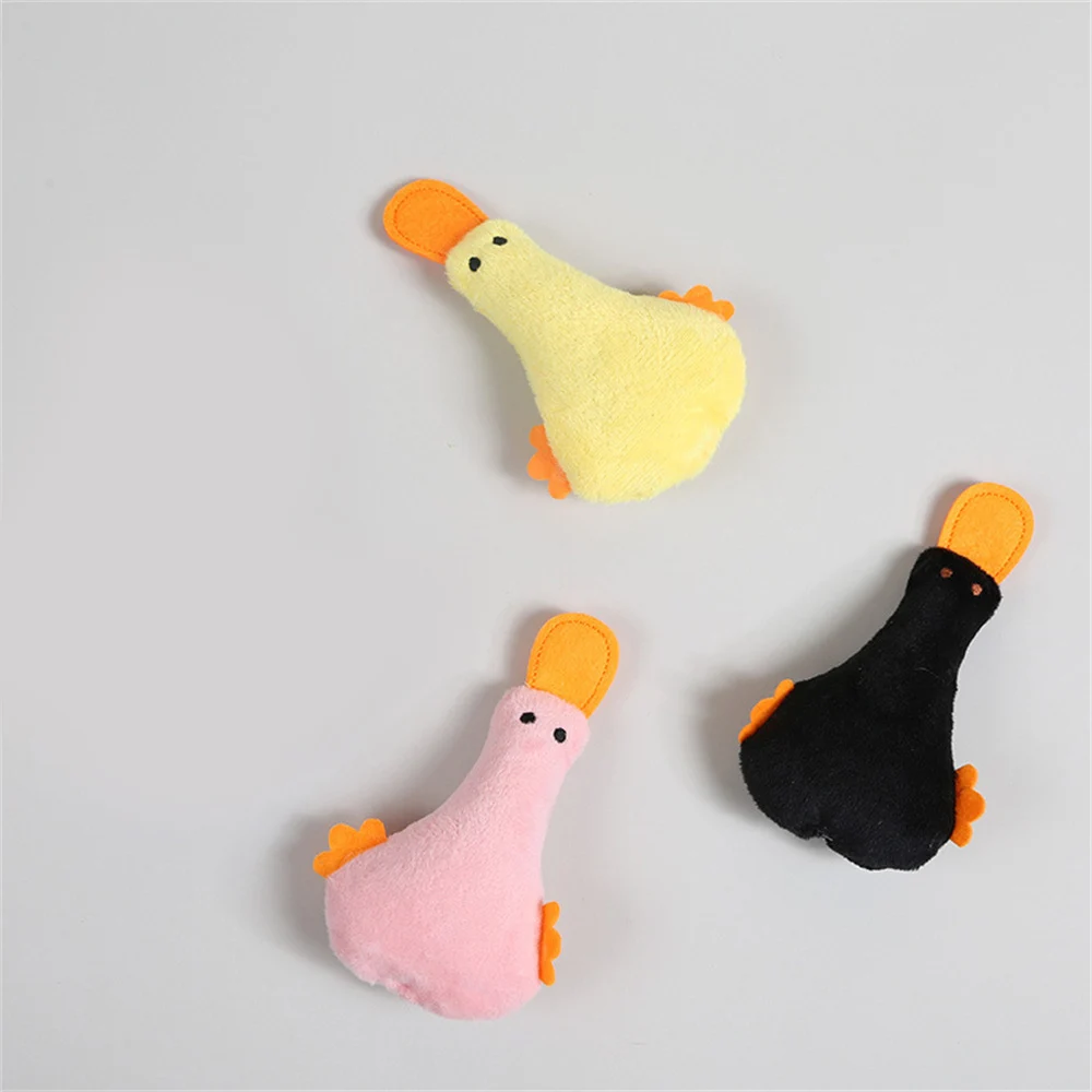 Plush Toy Feel Comfortable With Catnip Catnip Plush Household Products Pet Duck Toy Multiple Colors Smooth Plush Duck 10g Toy