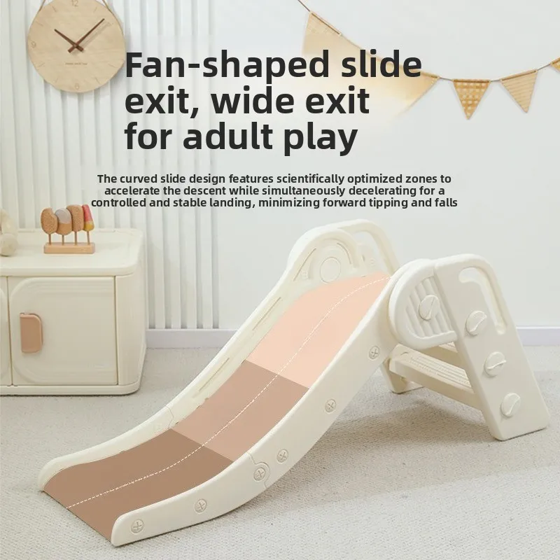 Foldable Toddler Slide | Indoor Playroom Montessori Toy for Babies | Thickened Non-Slip Safe Long Play Slide for Kids