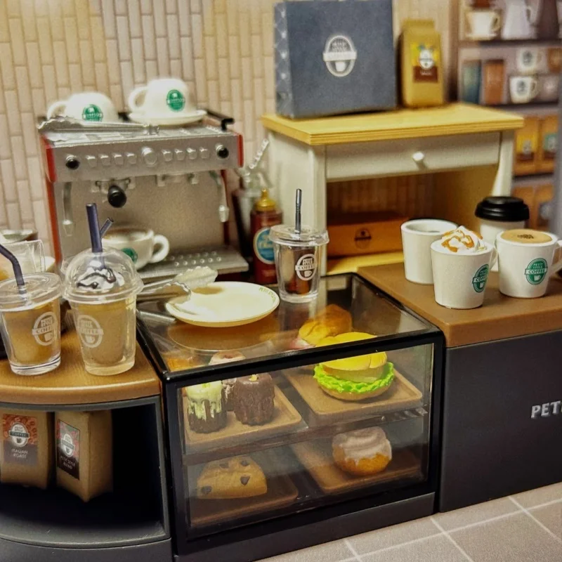 Re-Ment PETIT STYLE COFFEE Caja ciega Figura en miniatura Juego de juguetes Juguete de dulces Cubiertos Colección de adornos para niños