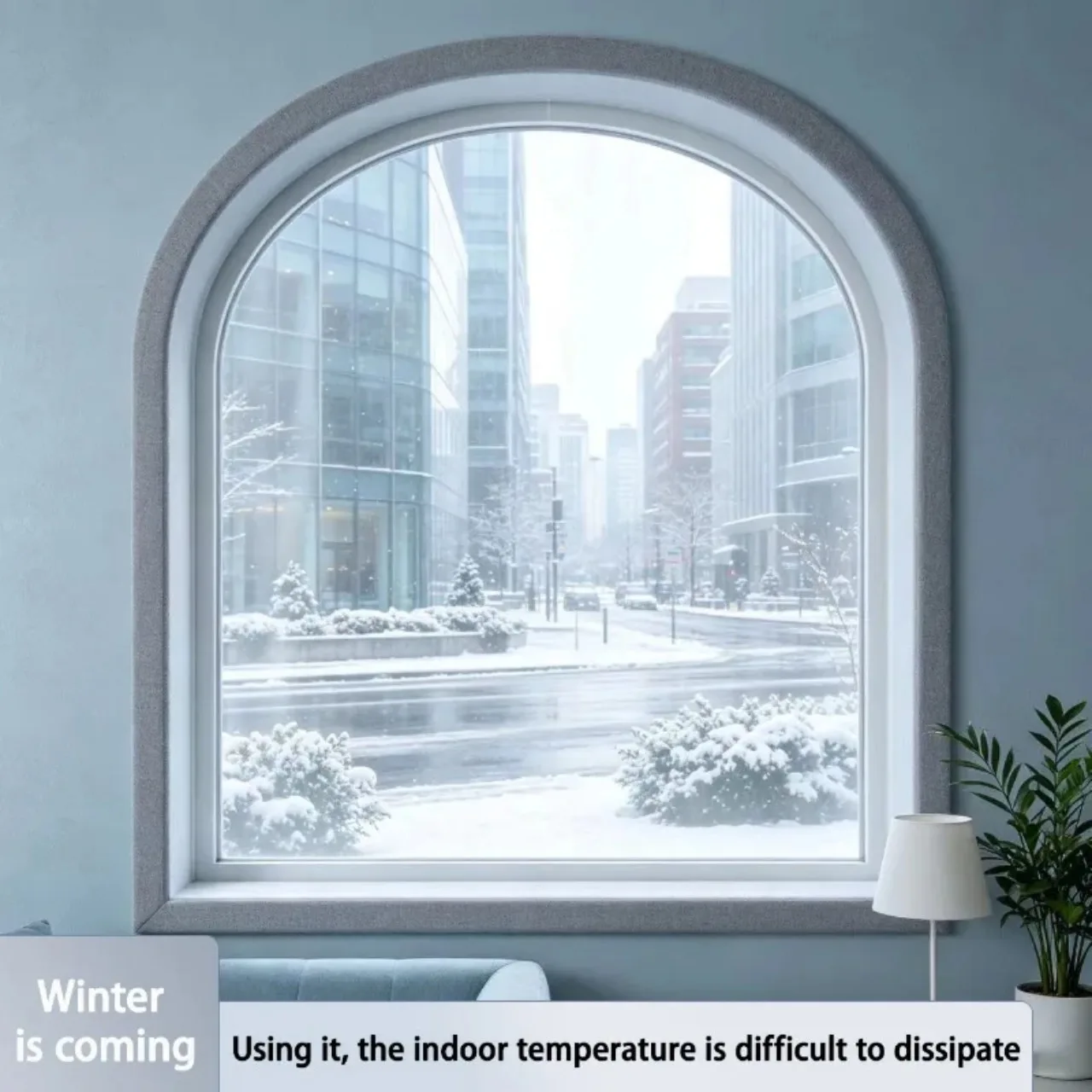 Window Leak Proof Film, Fully Transparent Insulation and Cold Insulation Film, Windproof Plastic Cloth, Antifreeze Curtains