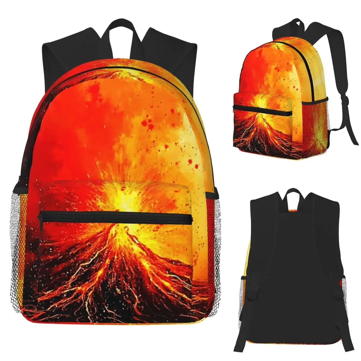 

Вулканическое извержение, абстрактное искусство, студенческий рюкзак, школьная сумка, походный дорожный рюкзак для мальчиков и девочек, сумка для книг, сумки на плечо