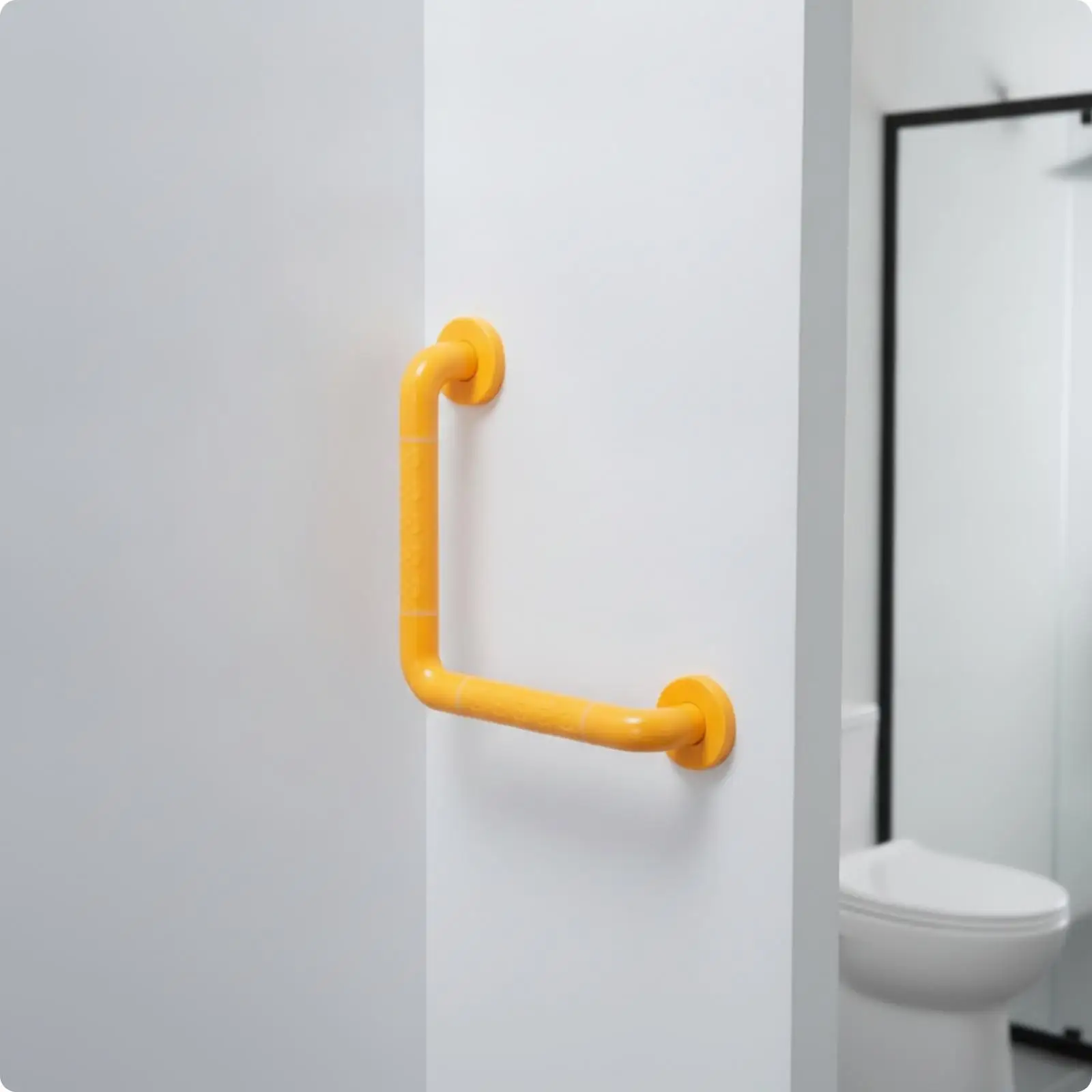 Heavy Duty L Shaped Safety Grab Bar for Bathroom Shower Toilet Wall Mounted Stainless Steel Handicap Support Rail