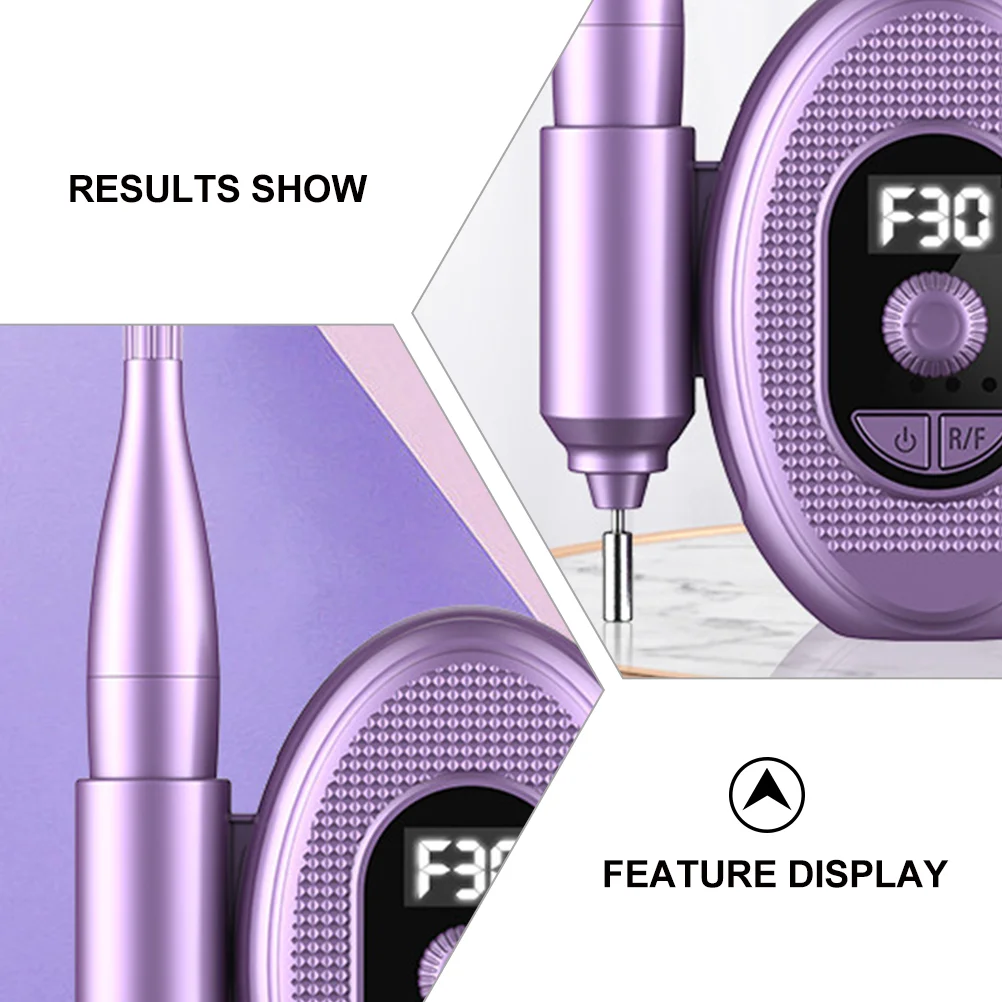 Taladro de uñas profesional ABS de aleación de aluminio, lima de pulido eléctrica, poco ruido, ligero, para manicura y pedicura, cuidado fácil