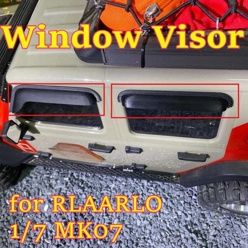 RC offroad hobby realistic Window Visor ornament for RLAARLO 1/7 MK07 scale custom size upgrade replacement spare accessories