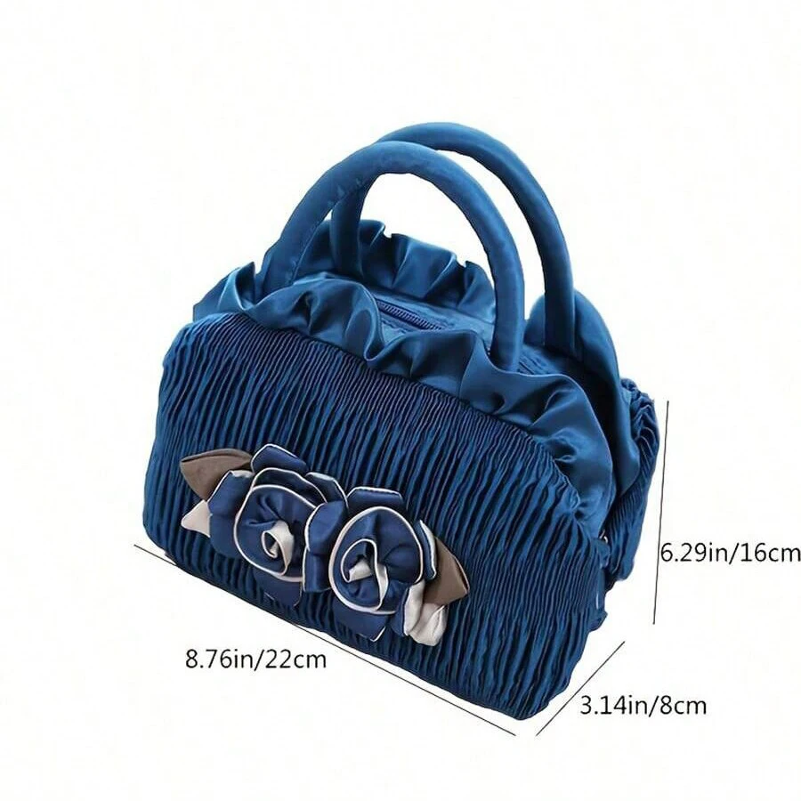 Mobile phone bag - lace flower bag - ethnic style fabric bag - women's handbag view 2
