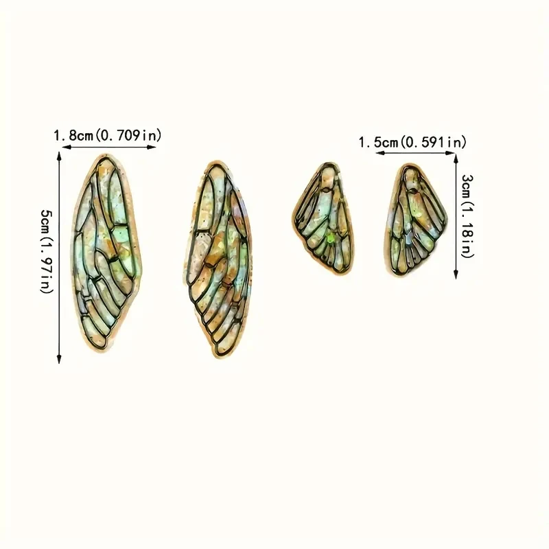 1 Wings Crystal Glue Molds, Crystal Drops, Earring Jewelry Molds, DIY Resin, Suitable for Crafts, Handmade Gifts, Handmade Craftsmanship, DIY