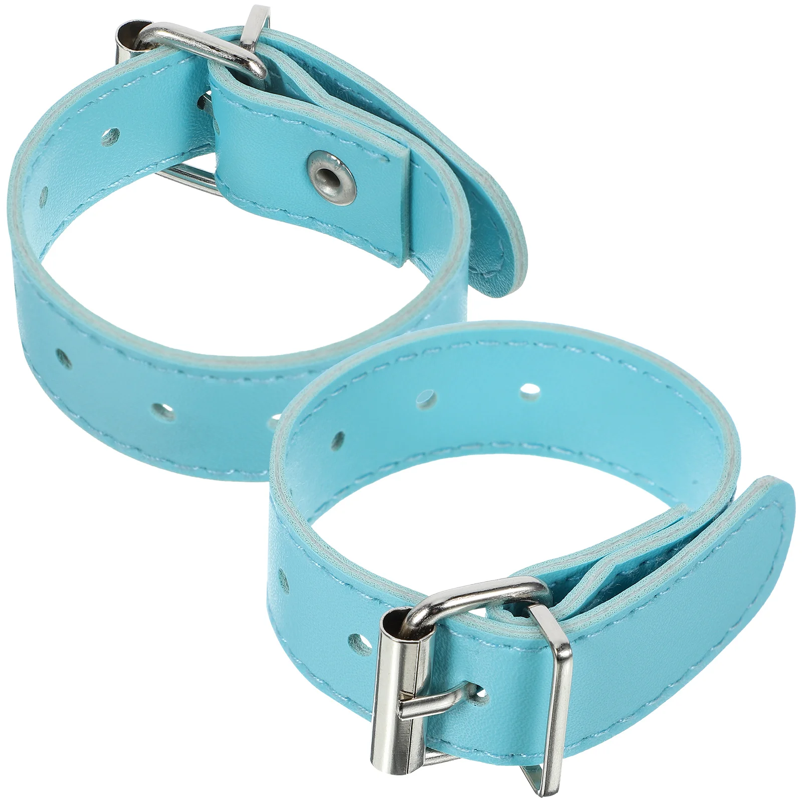 

Bike Basket Straps Sturdy PU Belt for Front Bicycle Handlebar Blue Color Adjustable Hole Fastening Straps Compact