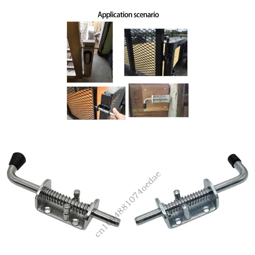 

Heavy Duty Trailer Door Latches Spring Loaded Locking Pin 2 Type for Camping Car