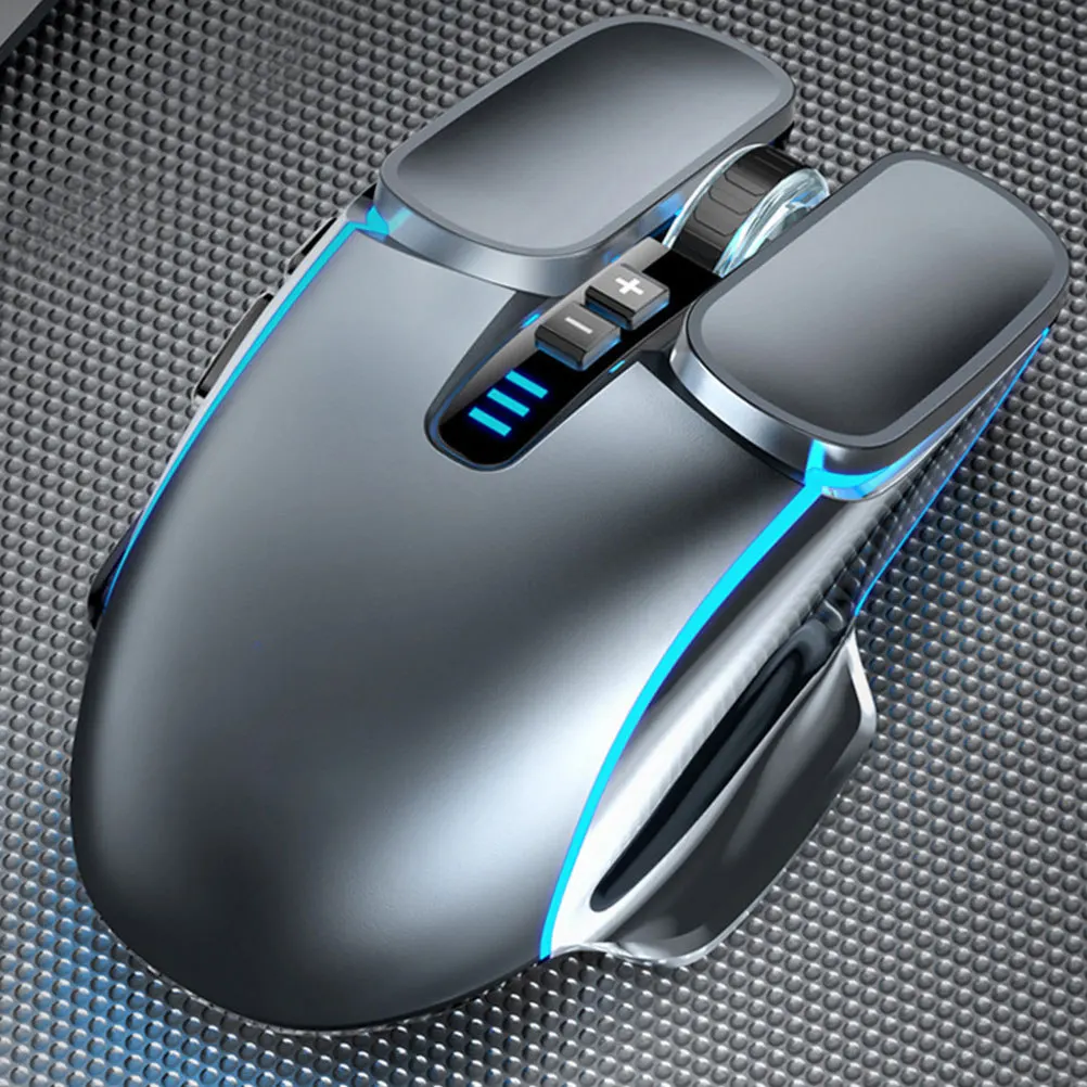 

Беспроводная игровая мышь с подсветкой, 1 шт., для ноутбуков и настольных ПК, легкая, компактная, с 4-цветной динамической подсветкой