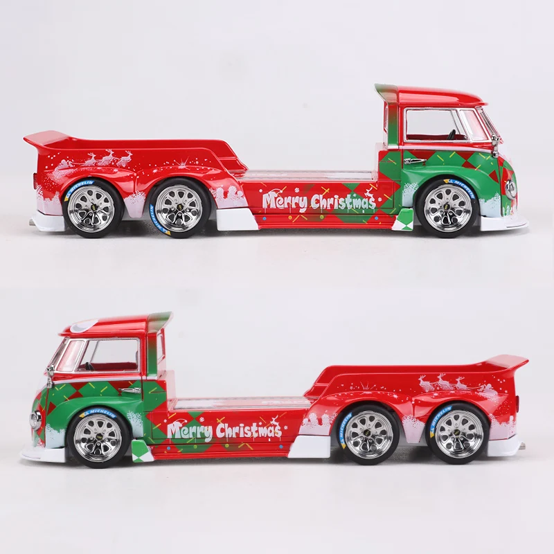 Liberty 1:64 rwb t1 pick-up simulação de pintura de natal fundição sob pressão liga modelo de carro artesanato decoração coleção brinquedo ferramentas presente