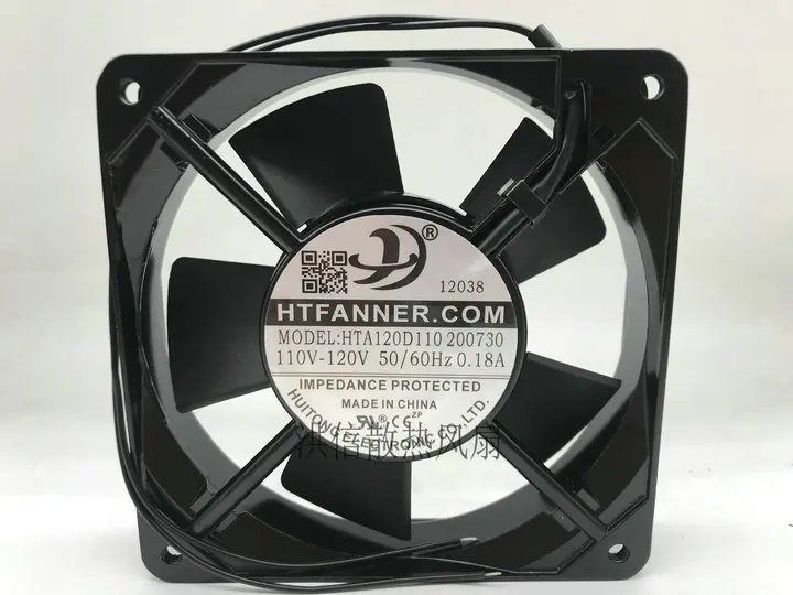 

HTA120D110 200730 AC 110V 120V 0.18A 120x120x25mm Cooling Fan