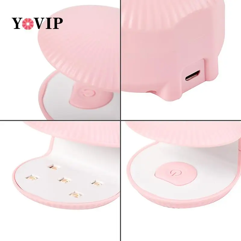 Nail Drying Lamp 18W UV 5LED Lamp Nail Mini Portable Nail Dryer With USB Cable Gel Nail Polish Dryer Gift Home Travel Use