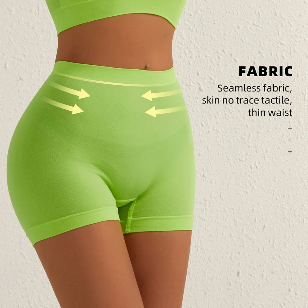 1 個女性のシームレスなパンティー女性のローウエストスポーツパンツ通気性快適な安全パンツレディースソリッドカラーショーツ
