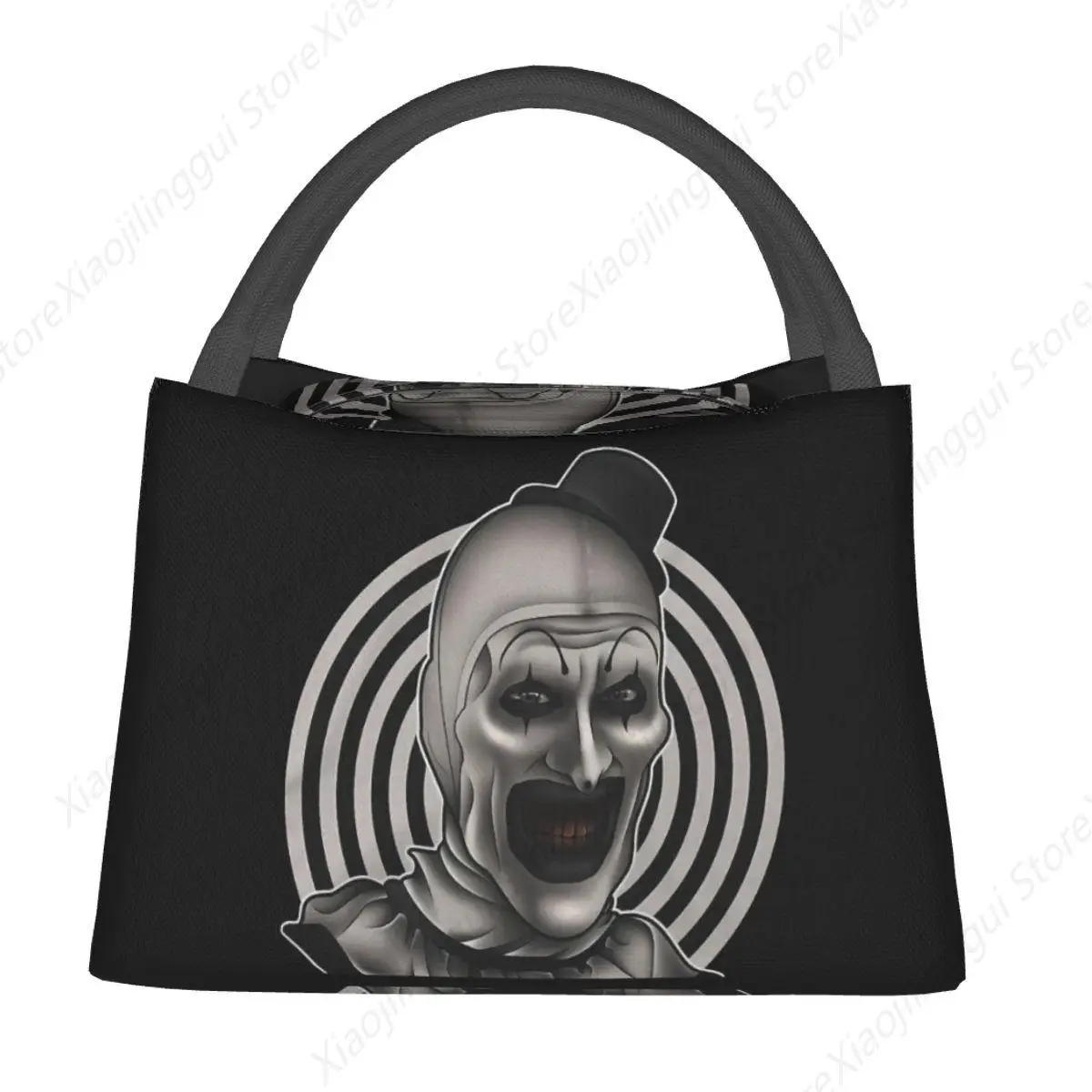 Terrifier Horror Films Art The Clown Lunch Bags Cooler Warm Insulated Lunch Box Picnic Camping Work Travel Bags