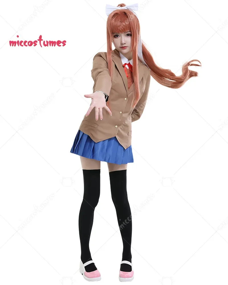 Miccostumes Women Literature Club JK School Uniform Cosplay Costume Halloween Outfit Anime School Uniform Full Sets