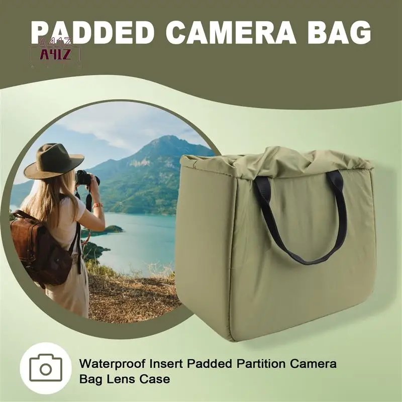 

A41Z-Waterproof Insert Padded Partition Camera Bag Lens Case For Dslr Slr Camera
