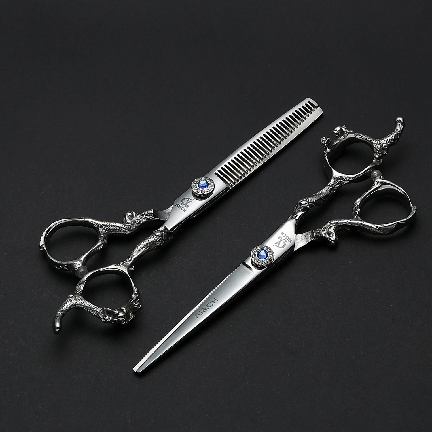 1pcs Dragon Handle Haircut Scissors, Hair Cutting Sicssors, Hair Thinning Shears, Barber Hairdressing Tools