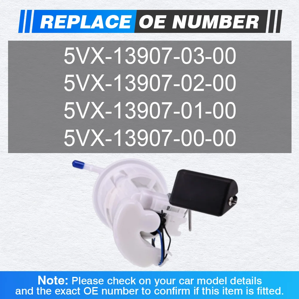 

For Yamaha FZ6 Fazer 2004 2005 2006 2007 2008 2009 Fuel Pump Module Assembly 5VX-13907-03-00 5VX-13907-02-00 5VX-13907-01-00