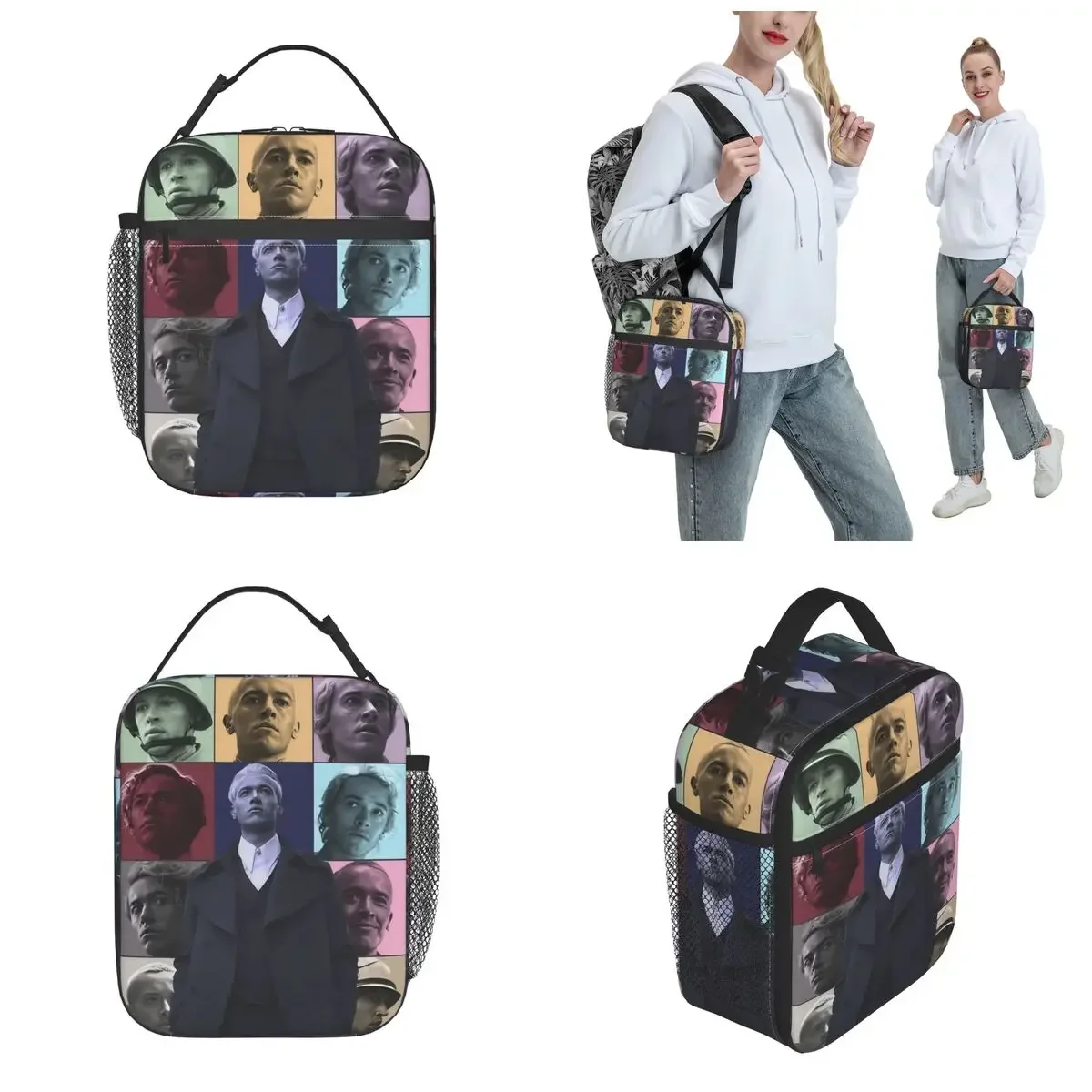 Tom Blyth Thermal Insulated Lunch Bag for School Coriolanus Snow Portable Food Bag Container Thermal Cooler Lunch Box