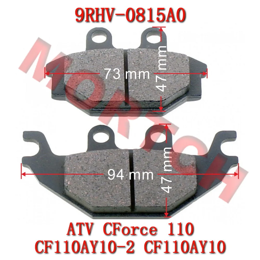 Rear Brake Pad Assy 9RHV-0815A0 Compatible with CFmoto ATV CForce 110 CF110AY10 CF110AY10-2 Motorcycle Brake Pads