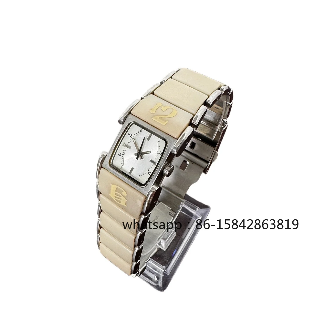 Medieval Watch Niche Personalized Bamboo Square Small Dial Quartz Watch