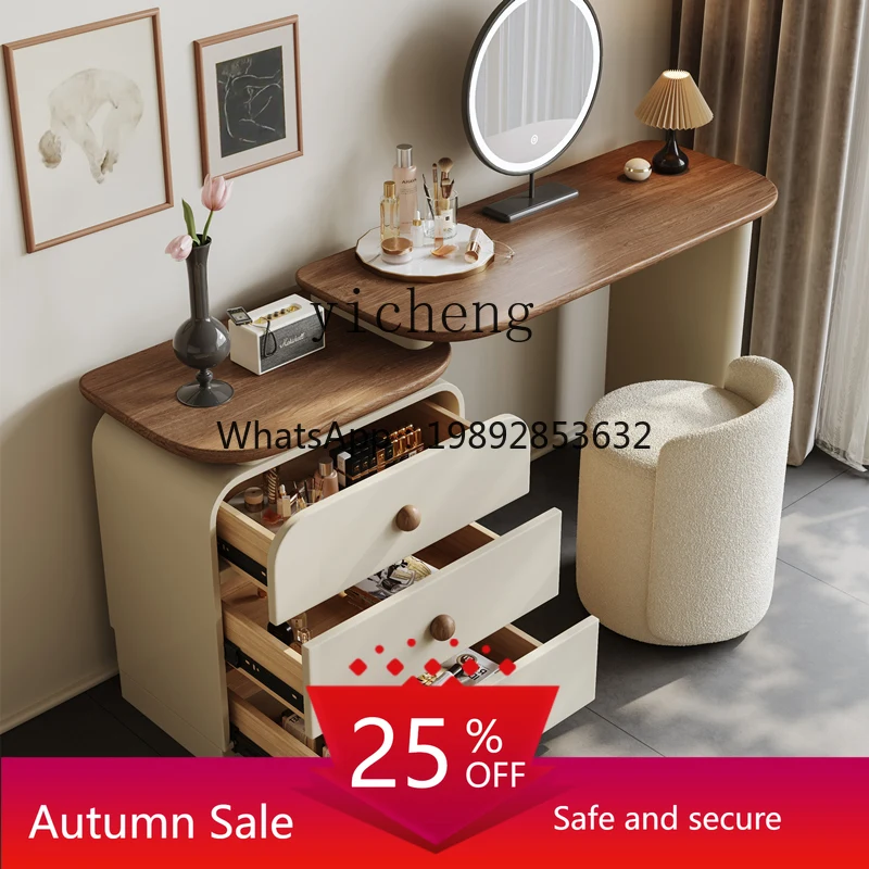 

Solid wood small dresser chest cabinet integrated bedroom makeup table storage cabinet ancient style