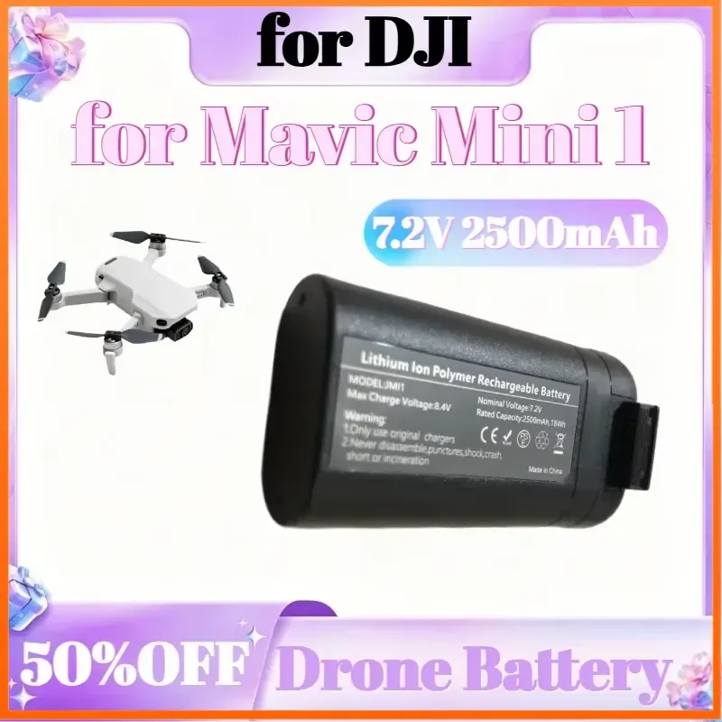 

2500mAh 7.2V for DJI Mavic Mini 1 Battery Capacity Compatible Mavic Mini Intelligent Flight Battery Flight Time 30 Minutes