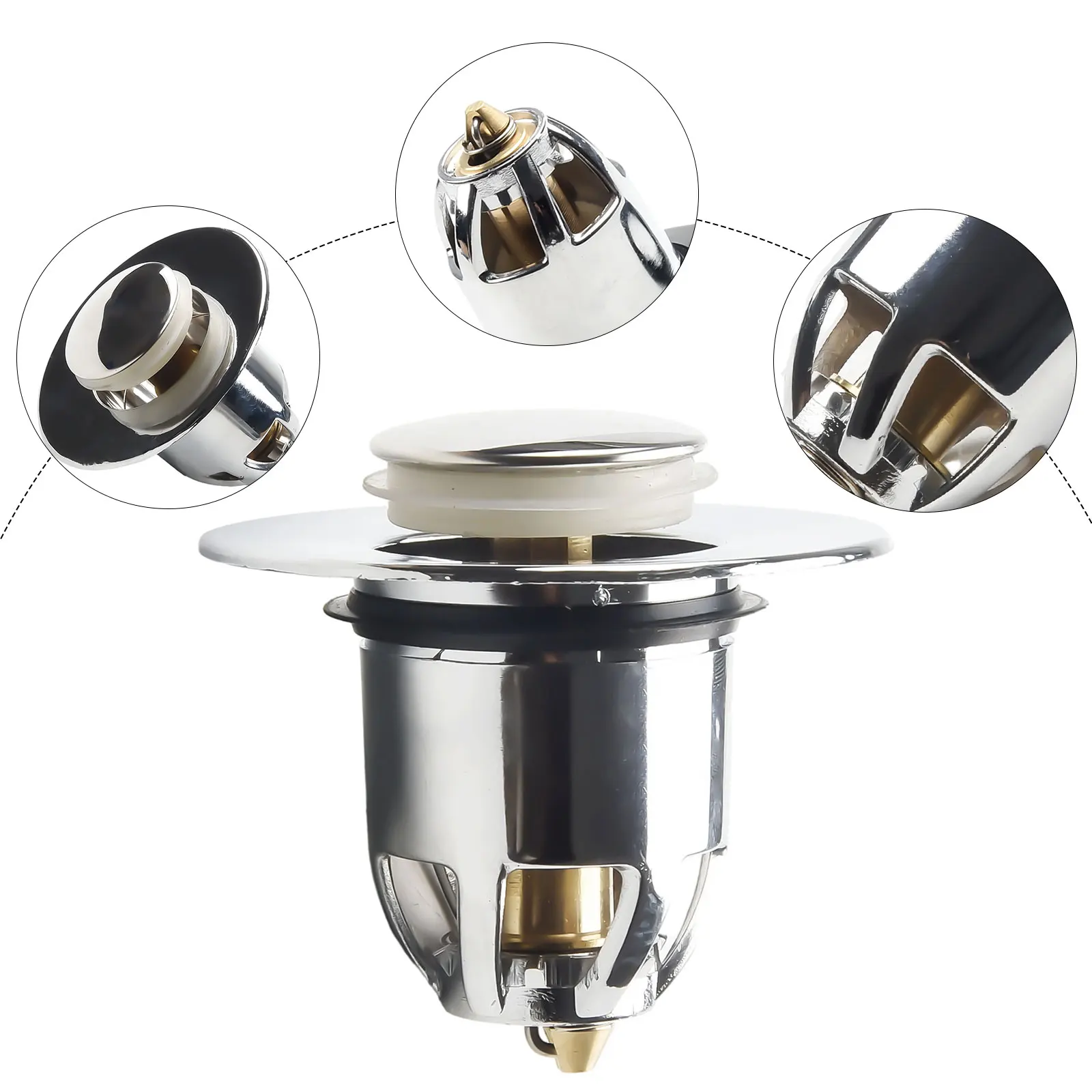 Practical Drainage Filter Drain Filter No Drainage Wash Basin Core 1 Pc 2 In 1 Anti-Clogging Simple Installation