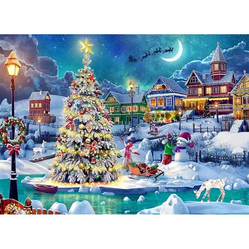 Christmas paint by numbers kit christmas tree at riverside Christmas paint by numbers kit christmas tree at riverside