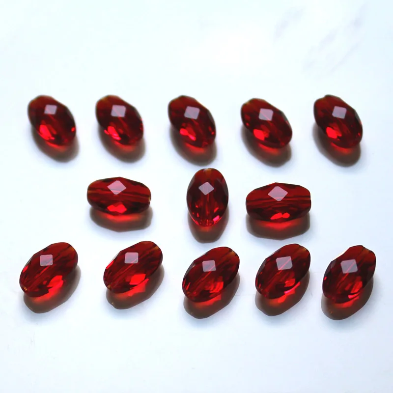 StreBelle New Arrival 9x6mm Fashion Flat Oval Faceted Crystal Beads Create Your DIY Jewelry Accessories Beads Wholeasale 50Pcs