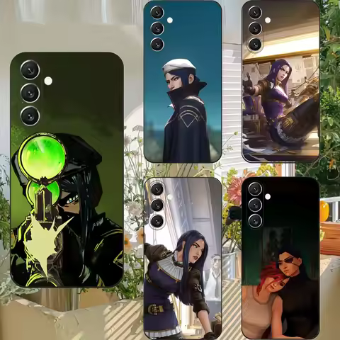 Game Caitlyn A- Arcane L-Lol Phone Case For Samsung S25,S24,S21,S22,S23,S30,Ultra,S20,Plus,Fe,Lite,Note,10,9,5G Black Cover