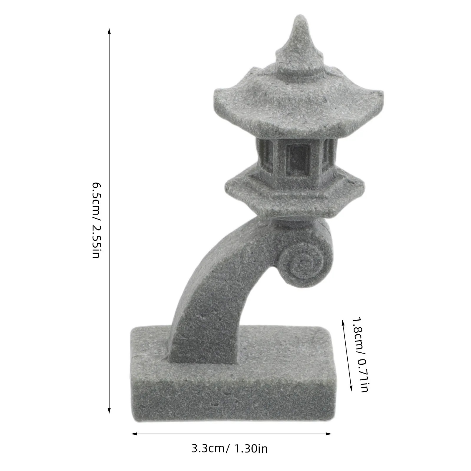 6Pcs Mini Pagoda Lantern Tower Sculpture Set Japanese Garden Fish Tank Decor Asian Miniature Landscape Ornament Zen Style