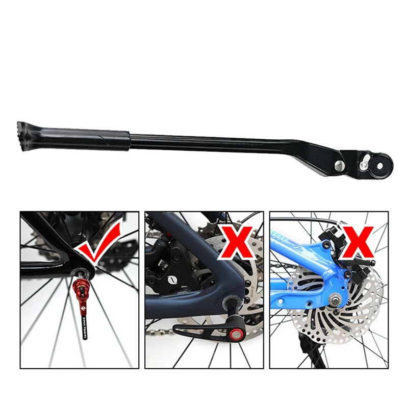 Imagem -02 - Carbon Fiber Side Kick Stand para Bicicleta Mountain Bike Support Road Bicycle Kickstand Liberação Rápida