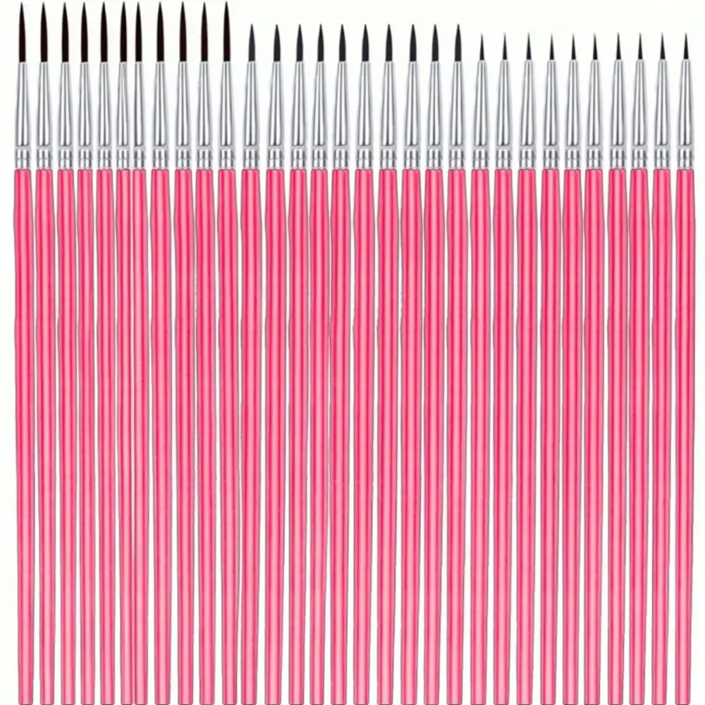 Professional Detail Brush Set Nylon Bristles Fine Liner For Miniature Painting Modeling Scale Hobby Art Craft Supplies