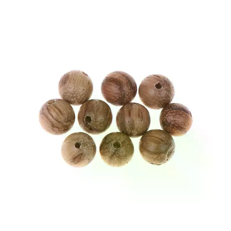 Vintage Natural Wooden Round Beads Scattered Spacer Wood Beads For Jewelry Making Bracelets Craft DIY Accessories 10/20PCS