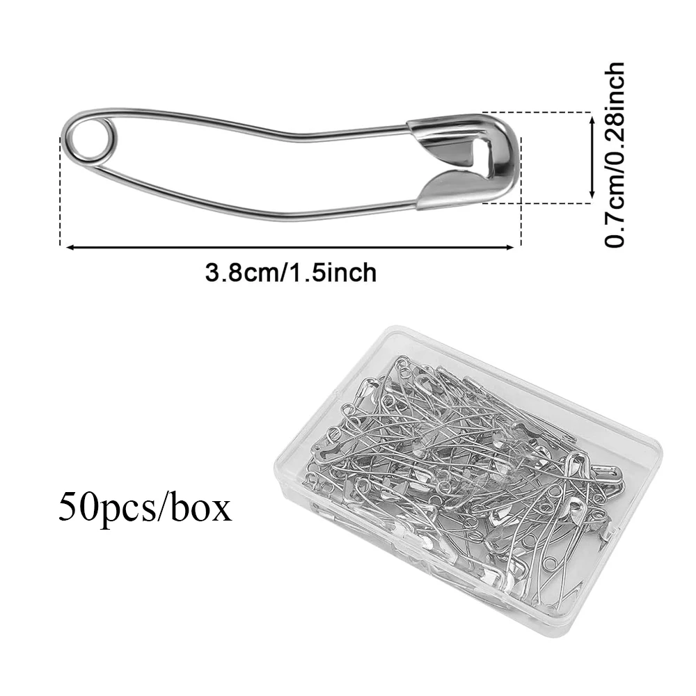 50pcs Curved Safety Pins Sewing Quilting Basting Pins Bent Safety Pins Accessories for Crafting Quilting Knitting Sewing - Image 6