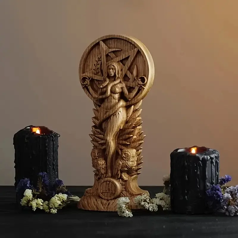 Cross-Border Pagan Altar Goddess Witch Snake Female Statue Domestic Ornaments Domestic Ornaments Statue