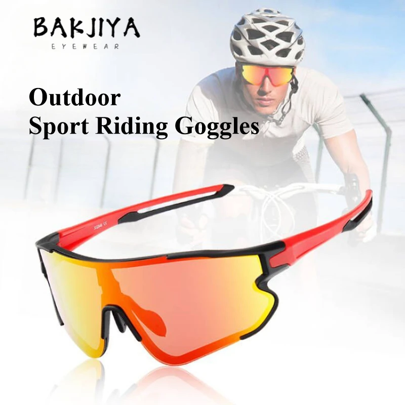 

BAKJIYA New Sports Cycling Polarized Goggles Bike Glasses UV400 Road Mountain Running Unisex Outdoor Riding Bicycle Sun Glasses