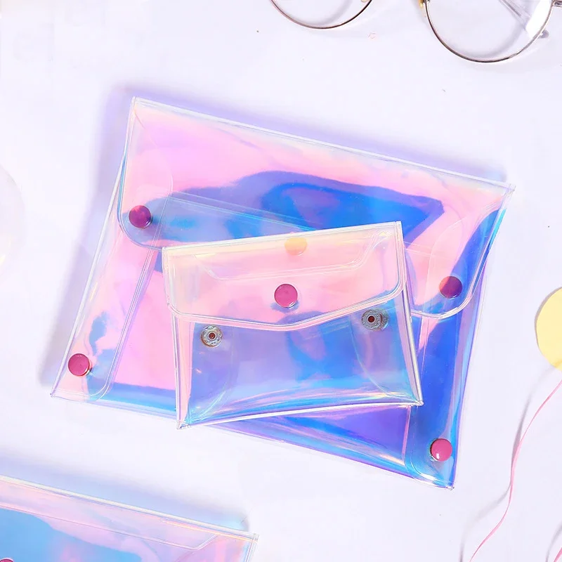 المرأة بولي كلوريد الفينيل ليزر شفاف محفظة نسائية للعملات المعدنية محفظة صغيرة بطاقة الليزر مستحضرات التجميل المال حقيبة صغيرة حافظة أنثى صغيرة سستة محافظ الحقيبة #3