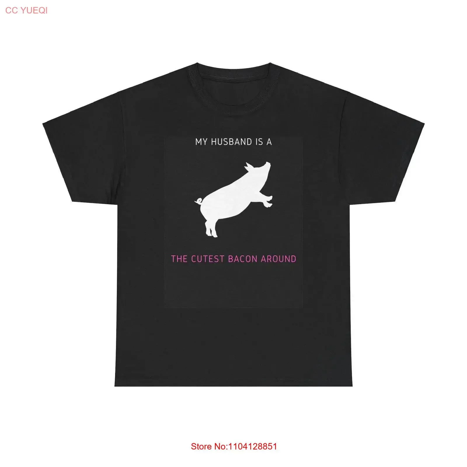 زوجي هو خنزير تي شيرت عتيق مغسول مريح أوم جرافيك ناعم كاجوال قمة الموضة للارتداء اليومي مصمم الملابس #1